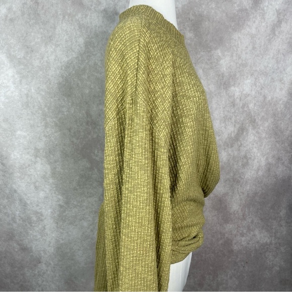 Free People FP Beach Gulfport Pullover Tie Waist Sweater In Green Women's Sz S - Picture 4 of 9